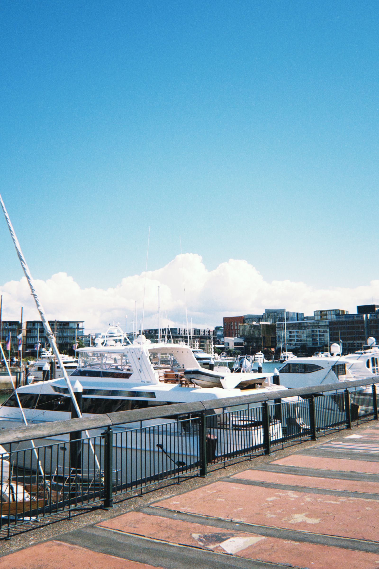 Along the harbour edge