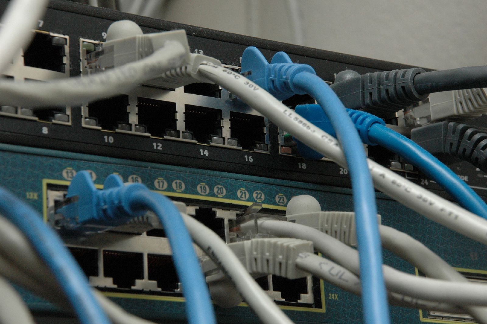 Network switches and Ethernet cabling
