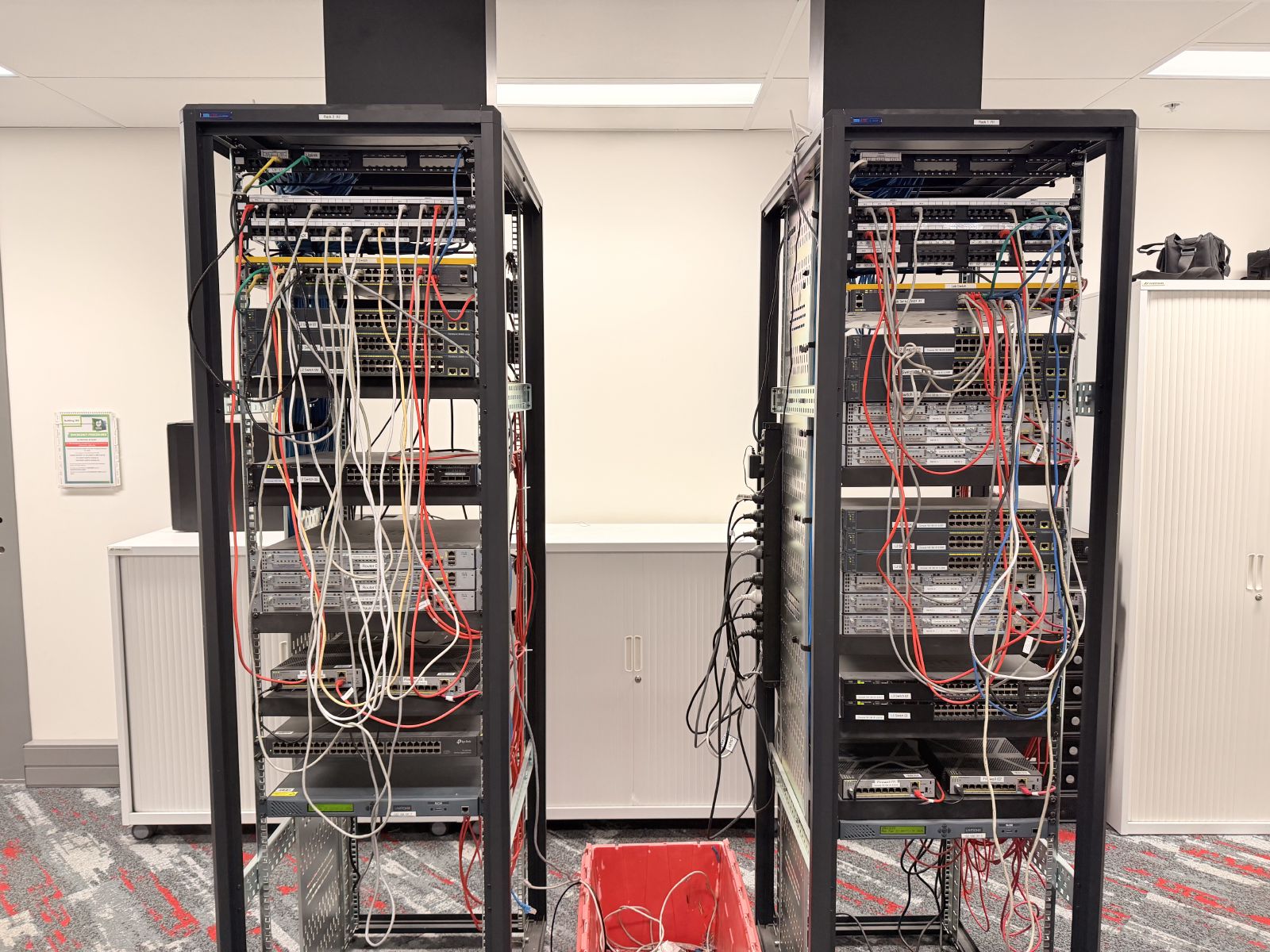 The Unitec networking racks